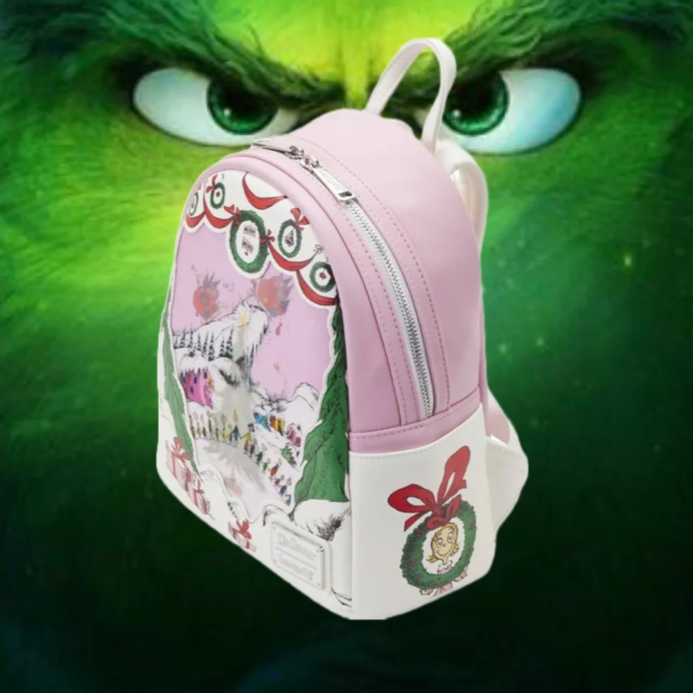 Loungefly Dr Seuss Grinch Lenticular Scene Mini Backpack With Wallet